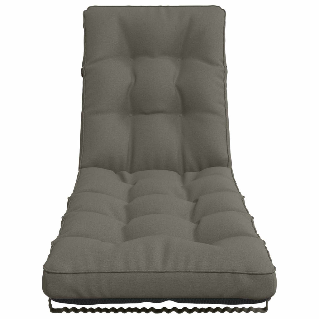 vidaXL Poduszka na leżak VIANEN 100% poliester Szary 200 x 55 x 8 cm