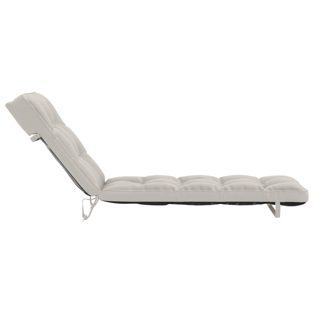 vidaXL Poduszka na leżak VIANEN 100% poliester Biały 200 x 60 x 8 cm