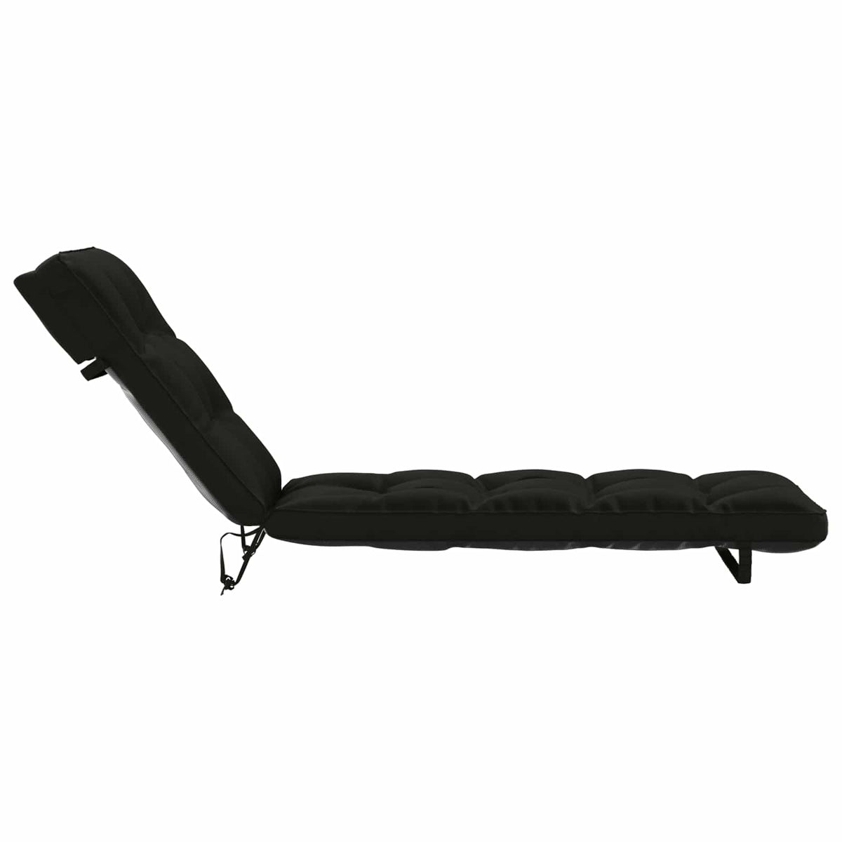 vidaXL Poduszka na leżak VIANEN 100% poliester Czarny 200 x 60 x 8 cm
