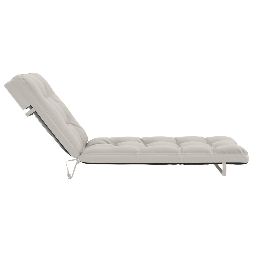 vidaXL Poduszka na leżak VIANEN 100% poliester Biały 200 x 80 x 8 cm