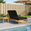 vidaXL Poduszka na leżak VIANEN 100% poliester Czarny 200 x 70 x 8 cm