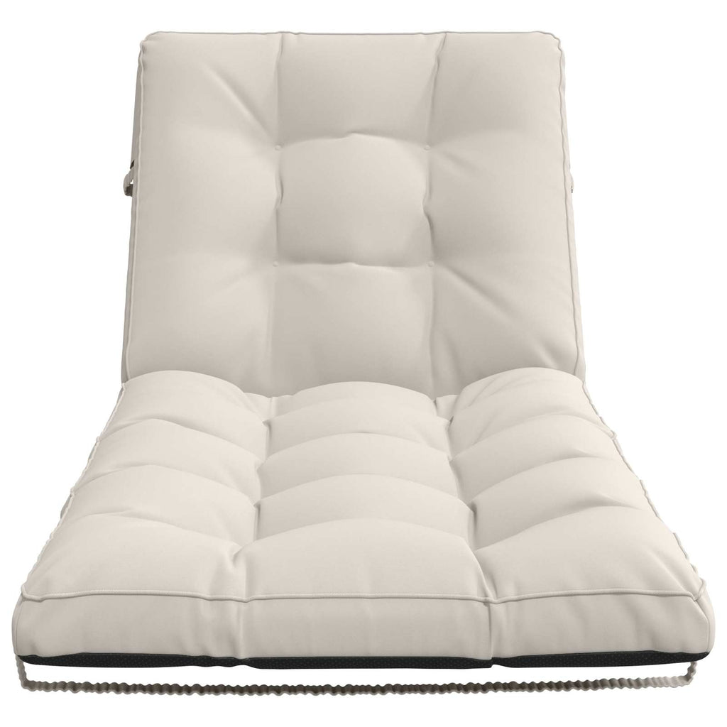 vidaXL Poduszka na leżak VIANEN 100% poliester Biały 200 x 90 x 8 cm
