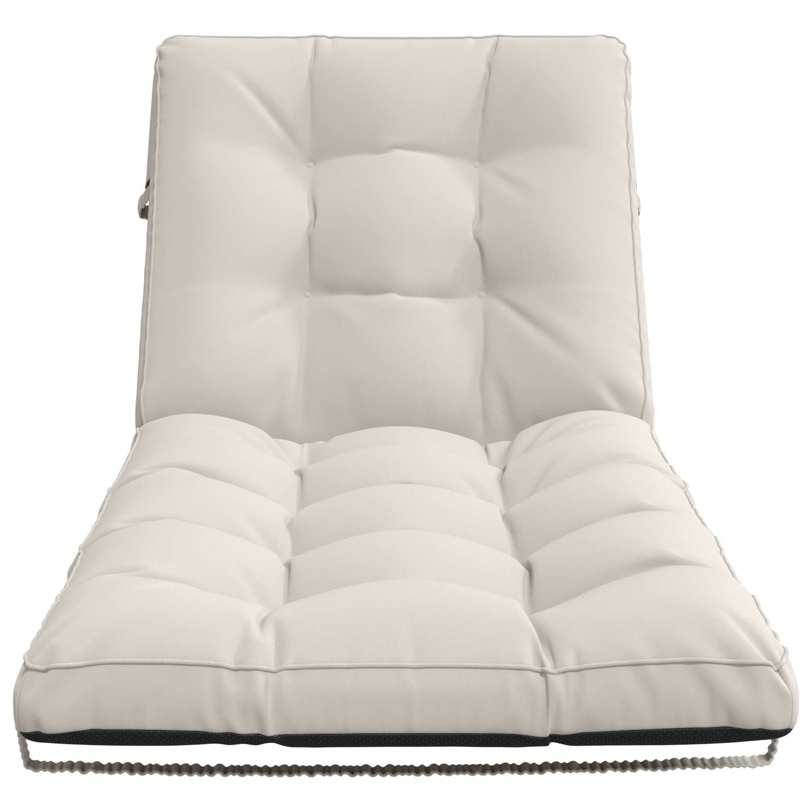 vidaXL Poduszka na leżak VIANEN 100% poliester Biały 200 x 90 x 8 cm