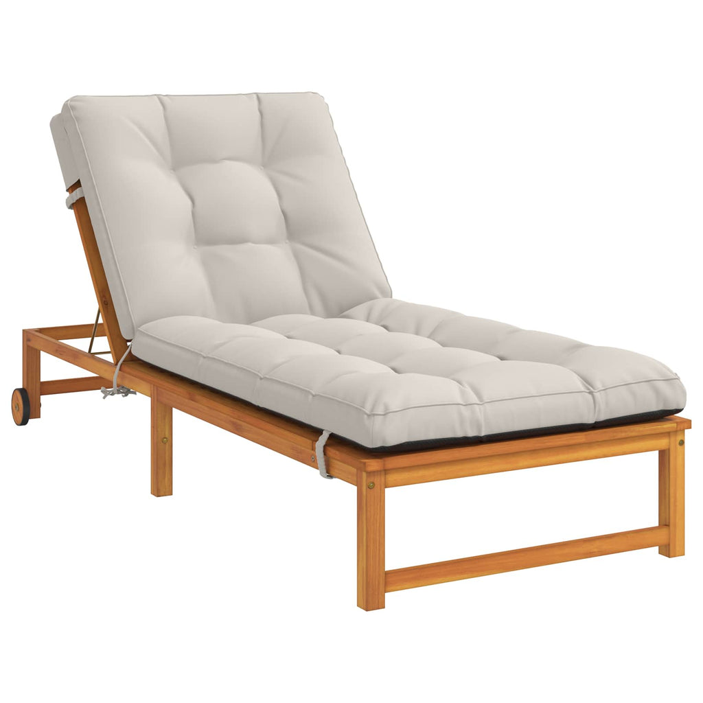 vidaXL Poduszka na leżak VIANEN 100% poliester Biały 200 x 90 x 8 cm