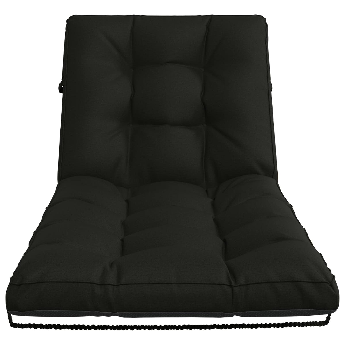 vidaXL Poduszka na leżak VIANEN 100% poliester Czarny 200 x 90 x 8 cm