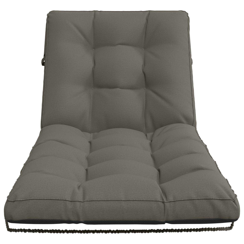 vidaXL Poduszka na leżak VIANEN 100% poliester Szary 200 x 90 x 8 cm