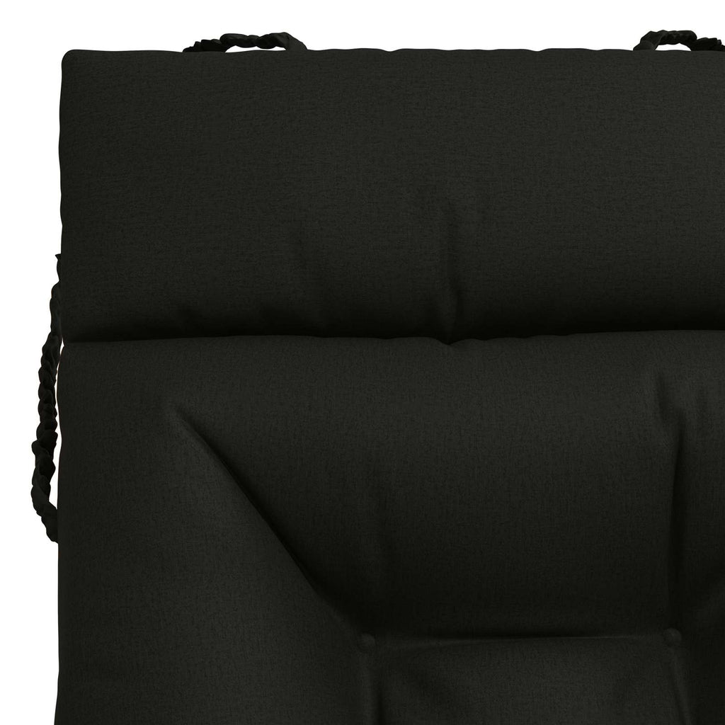 vidaXL Poduszka na leżak VIANEN 100% poliester Czarny 200 x 60 x 8 cm