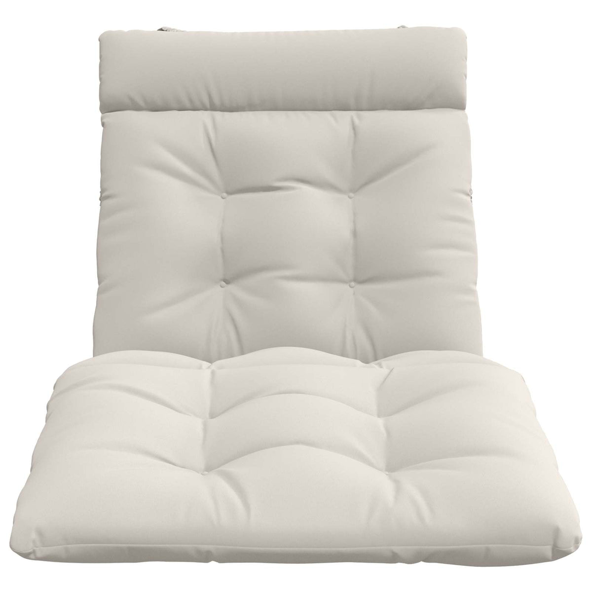 vidaXL Poduszka na leżak VIANEN 100% poliester Biały 200 x 70 x 8 cm