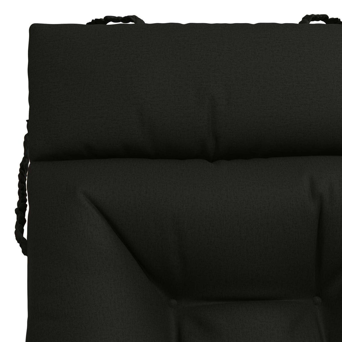 vidaXL Poduszka na leżak VIANEN 100% poliester Czarny 200 x 70 x 8 cm
