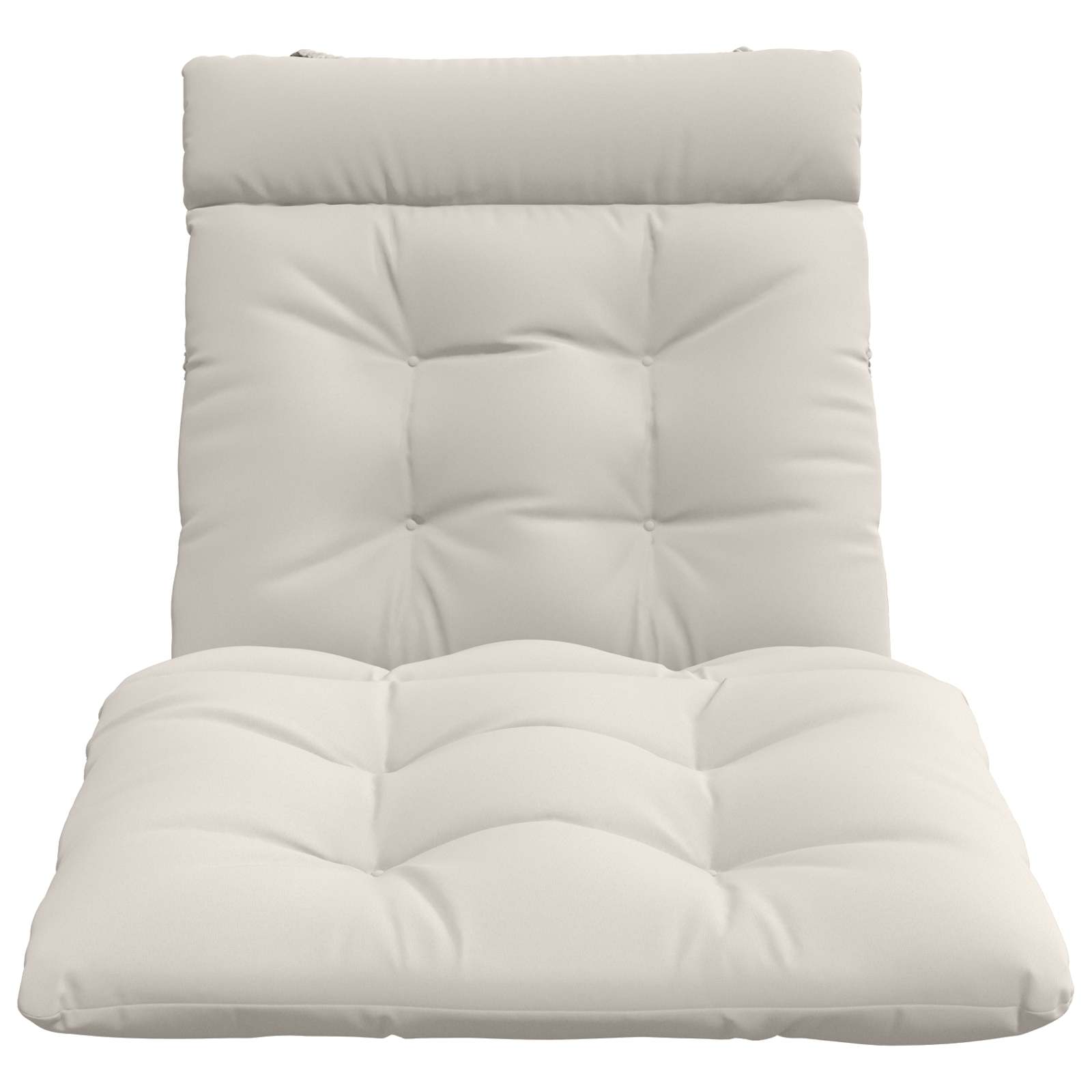 vidaXL Poduszka na leżak VIANEN 100% poliester Biały 200 x 80 x 8 cm