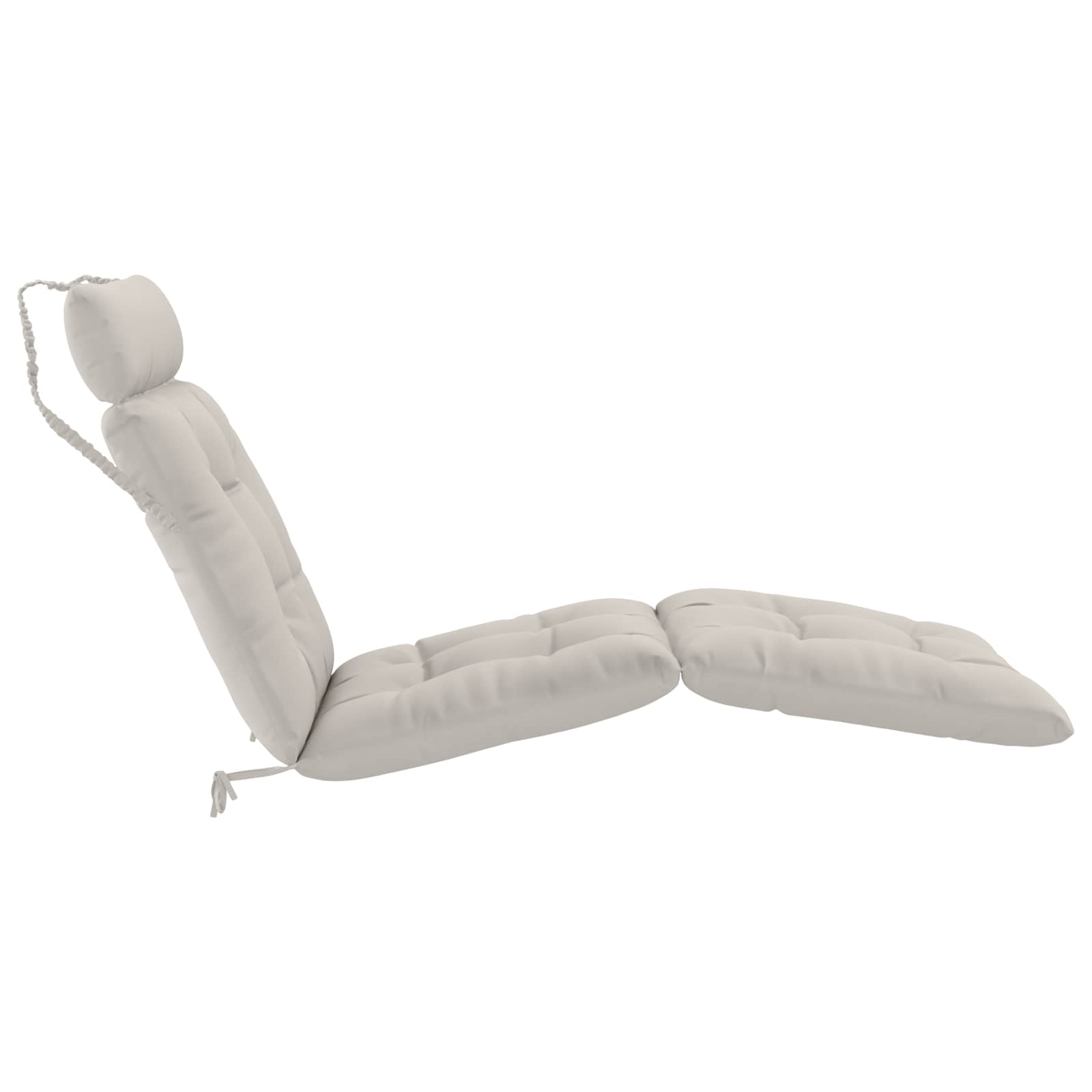 vidaXL Poduszka na leżak VIANEN 100% poliester Biały 200 x 80 x 8 cm