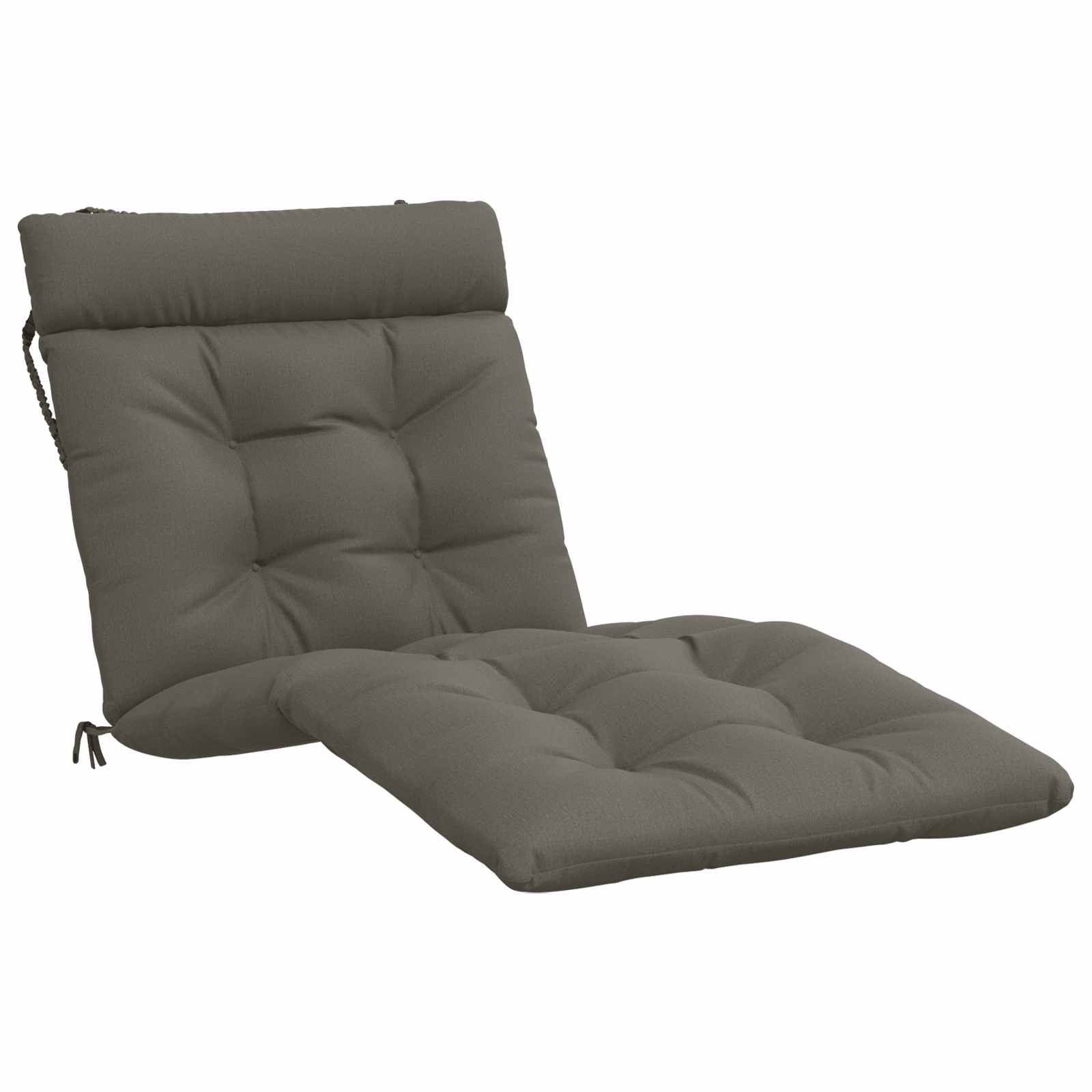 vidaXL Poduszka na leżak VIANEN 100% poliester Szary 200 x 80 x 8 cm