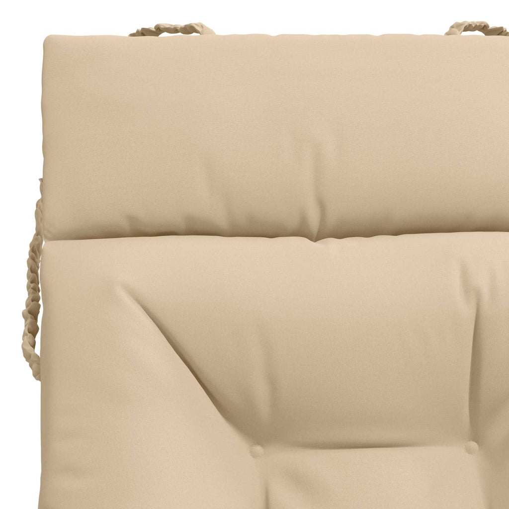 vidaXL Poduszka na leżak VIANEN 100% poliester kremowy 200 x 80 x 8 cm