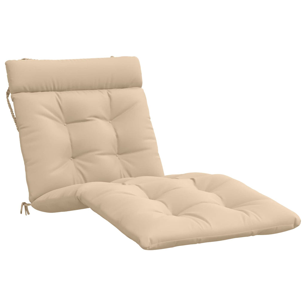vidaXL Poduszka na leżak VIANEN 100% poliester kremowy 200 x 80 x 8 cm