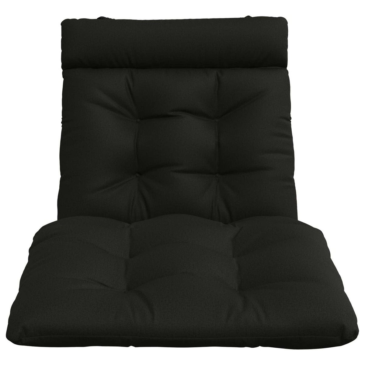 vidaXL Poduszka na leżak VIANEN 100% poliester Czarny 200 x 90 x 8 cm