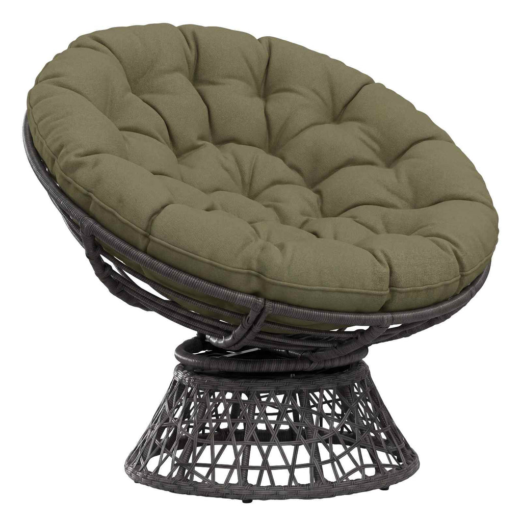 vidaXL Poduszka do fotela Papasan VIANEN 100% poliester Ø 130 x 12 cm