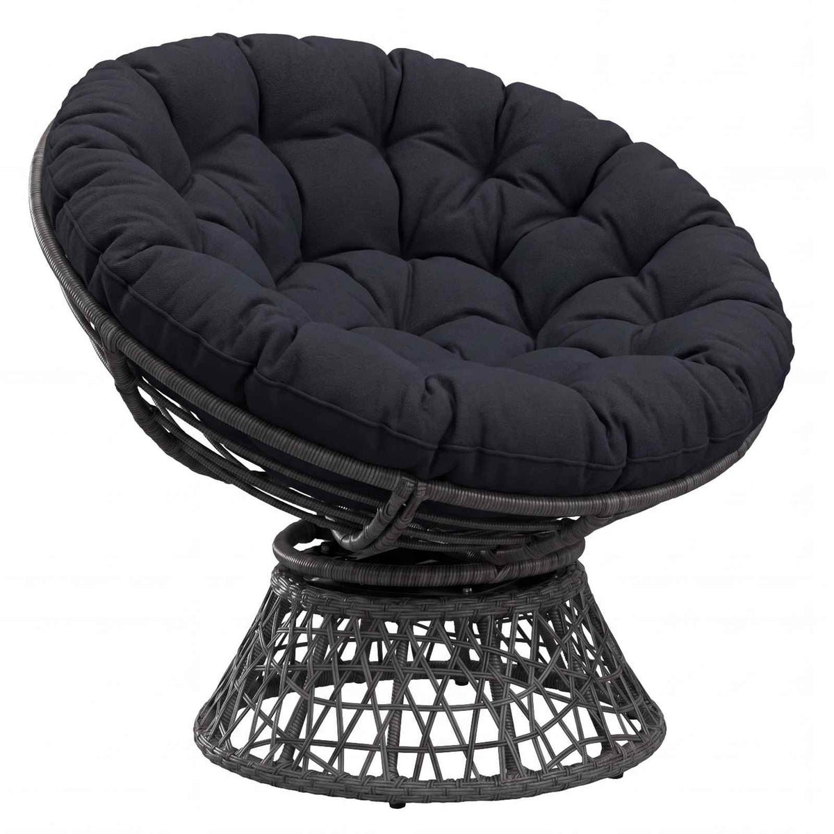 vidaXL Poduszka do fotela Papasan VIANEN 100% poliester Ø 100 x 12 cm