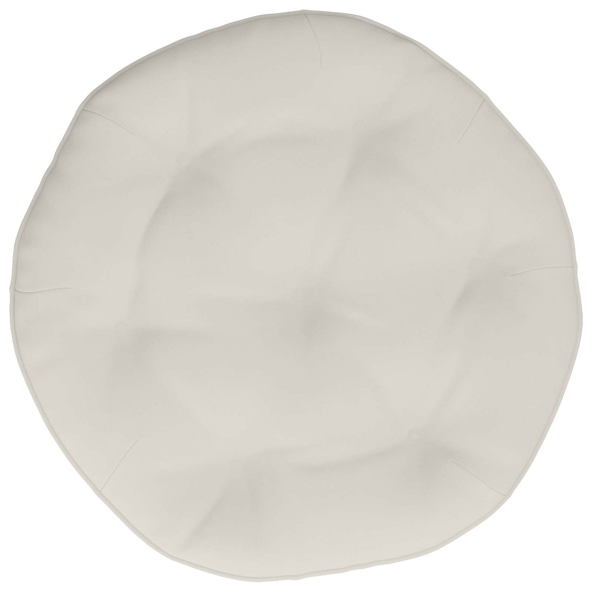 vidaXL Poduszka do huśtawki VIANEN 100% poliester Biały Ø 60 x 10 cm