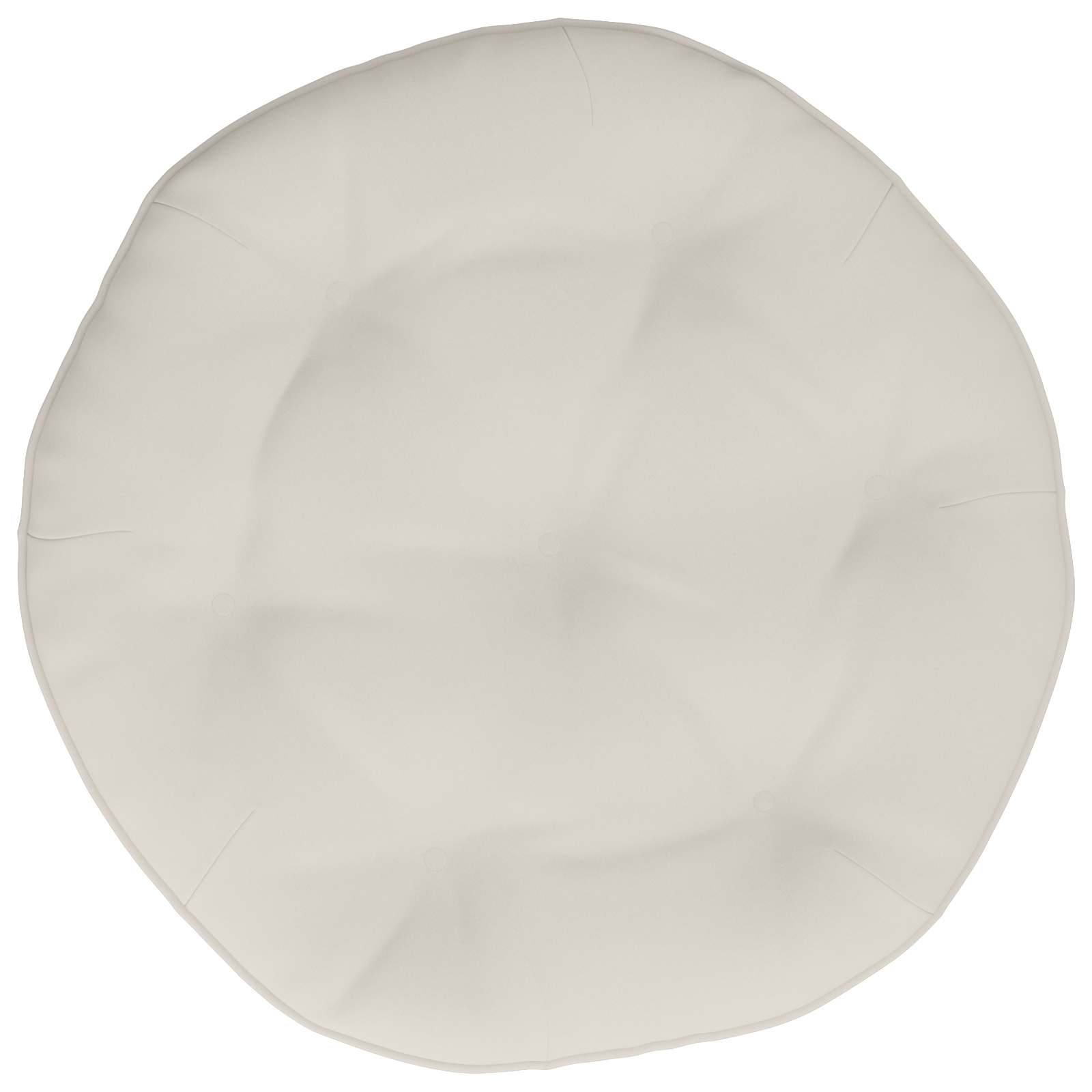 vidaXL Poduszka do huśtawki VIANEN 100% poliester Biały Ø 50 x 10 cm