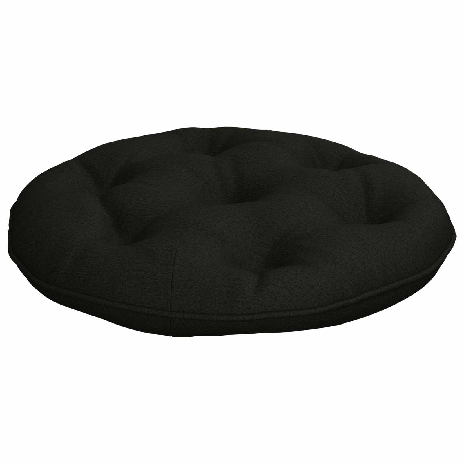 vidaXL Poduszka do huśtawki VIANEN 100% poliester Czarny Ø 40 x 10 cm