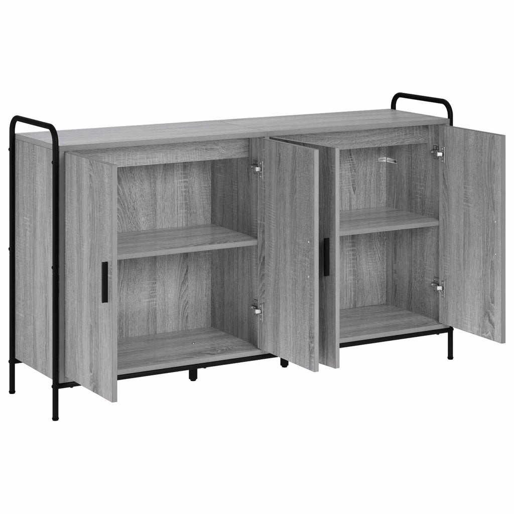 vidaXL Bufet Szary Sonoma 97 x 33 x 81 cm Drewno inżynieryjne