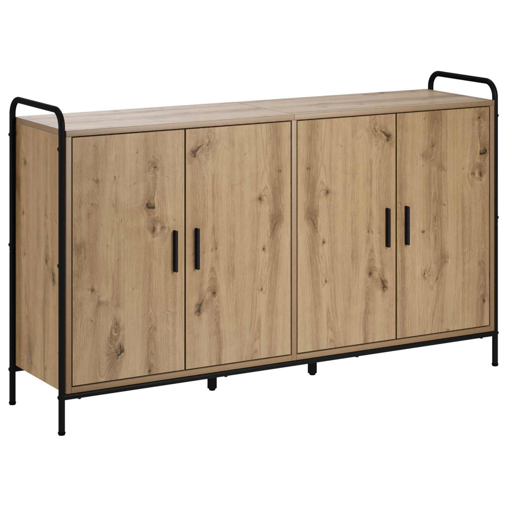 vidaXL Bufet Dąb artisan 97 x 33 x 81 cm Drewno inżynieryjne