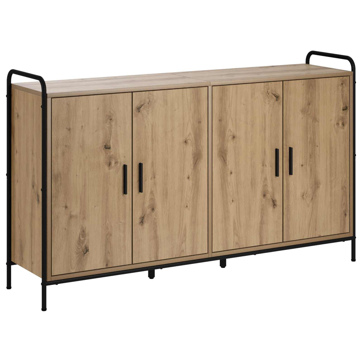vidaXL Bufet Dąb artisan 97 x 33 x 81 cm Drewno inżynieryjne