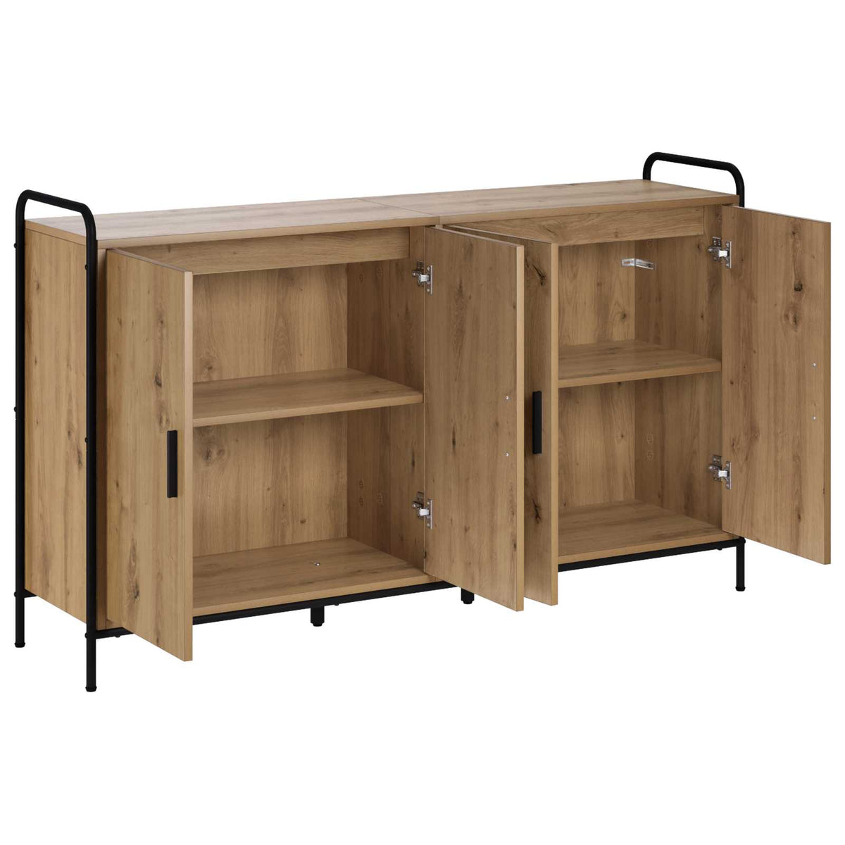 vidaXL Bufet Dąb artisan 97 x 33 x 81 cm Drewno inżynieryjne