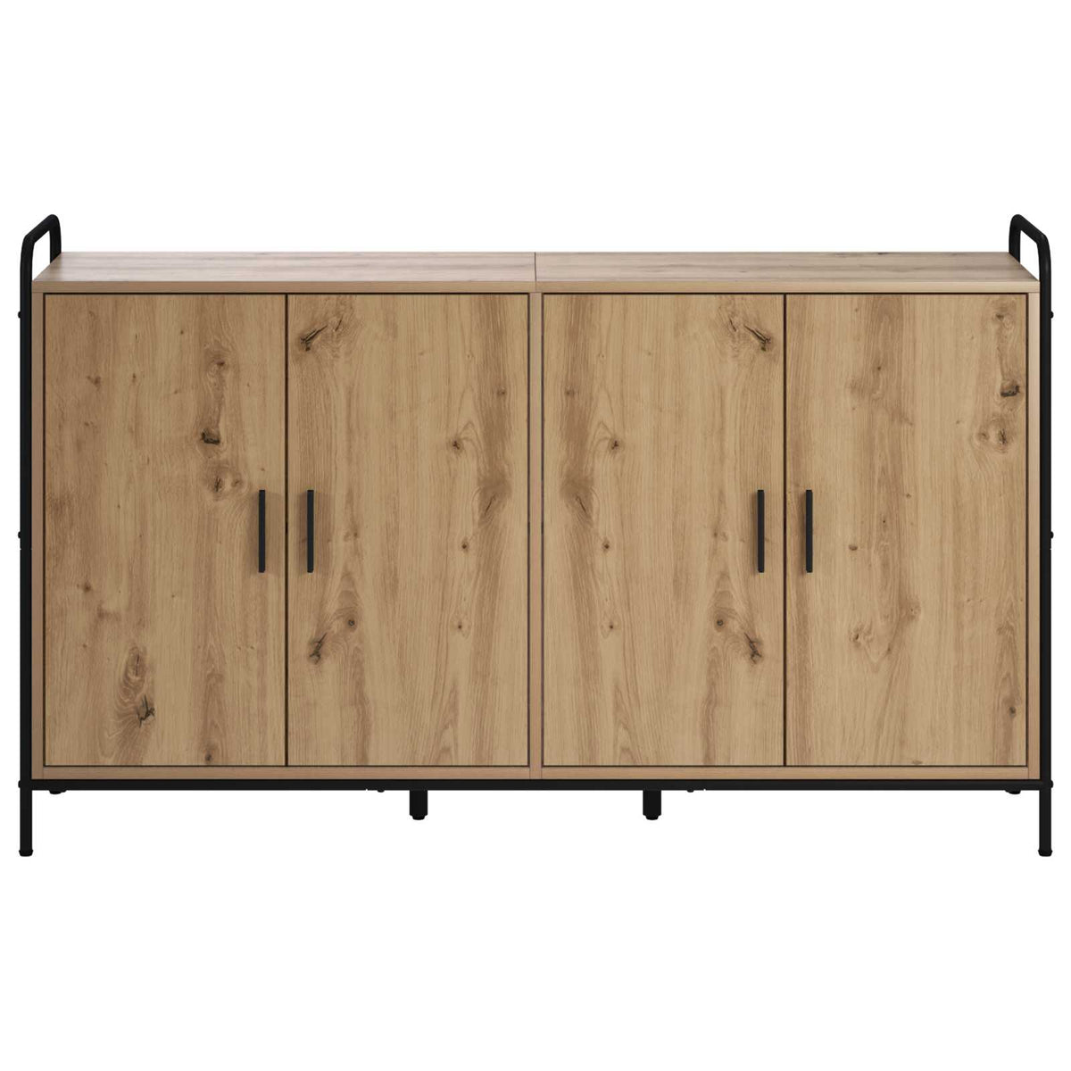 vidaXL Bufet Dąb artisan 97 x 33 x 81 cm Drewno inżynieryjne