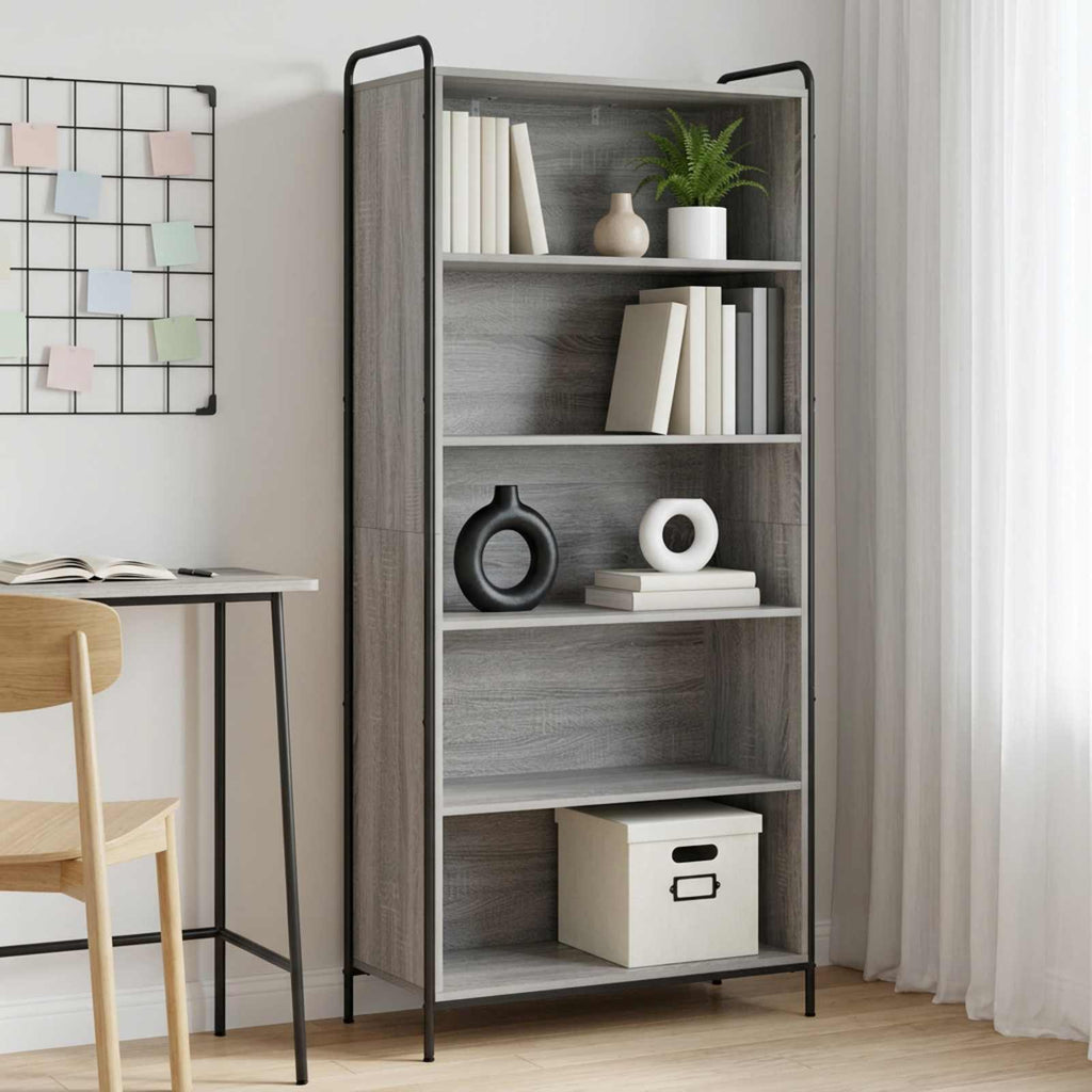 vidaXL Szafka na książki 55,5 x 33 x 174 cm Drewno inżynieryjne