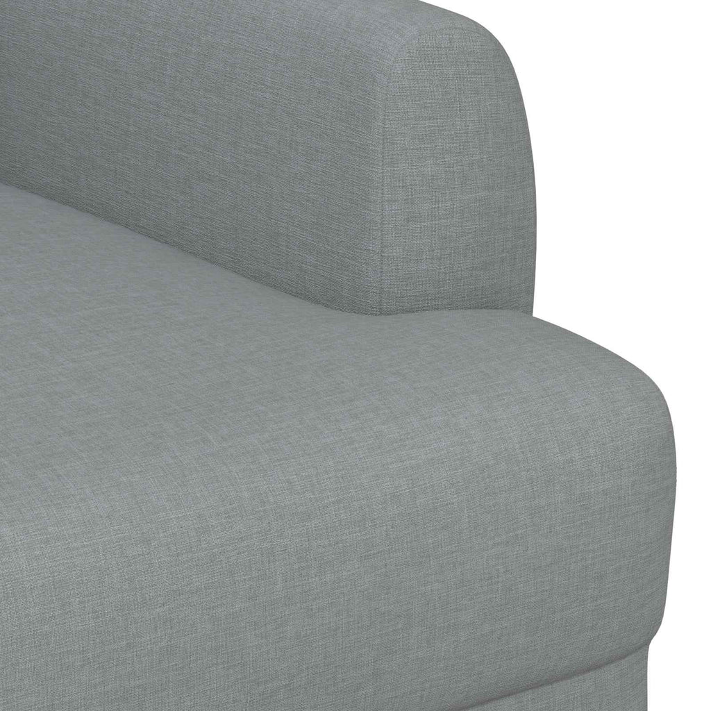 vidaXL Sofa dwuosobowa z guzikowym pikowaniem jasnoszary tkanina