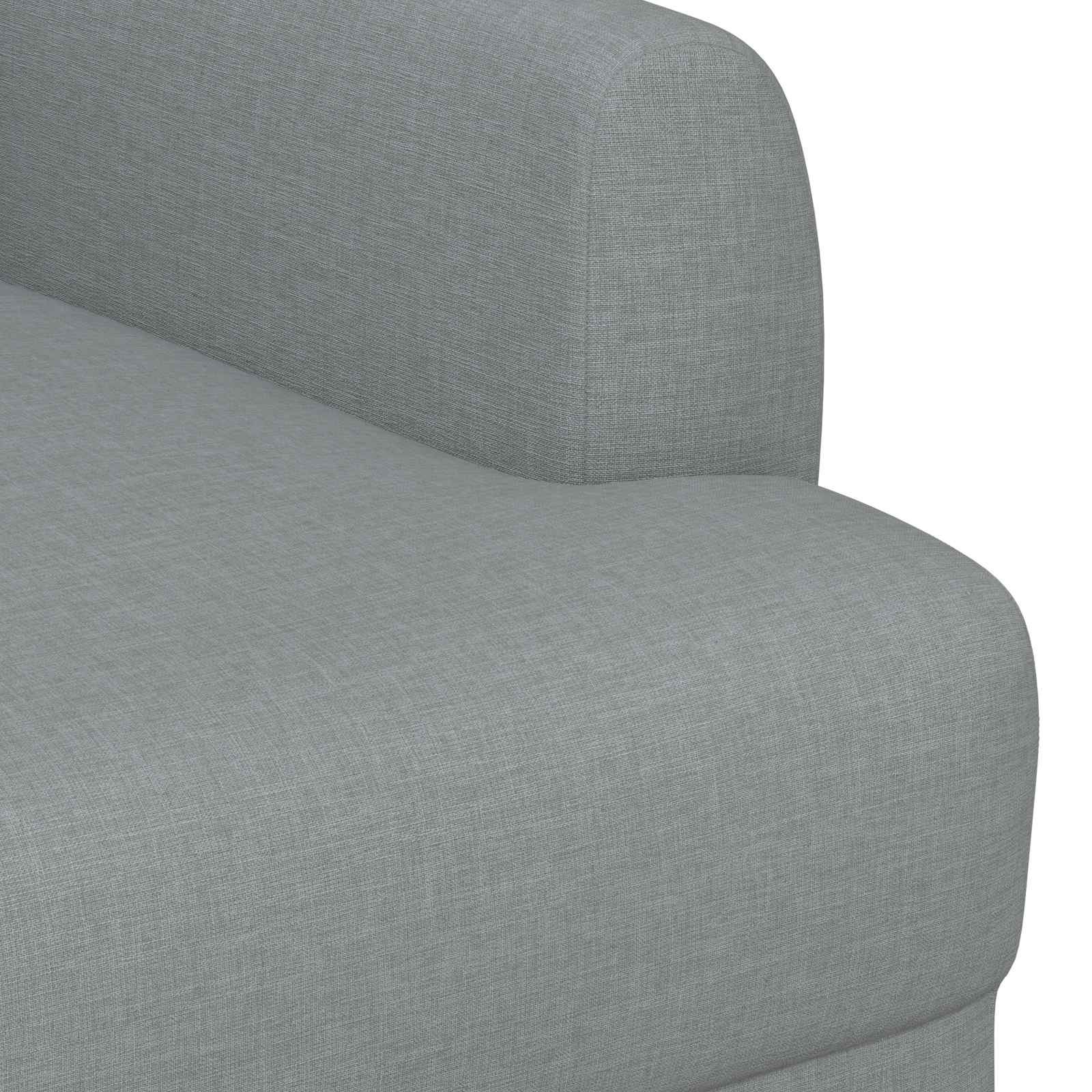 vidaXL Sofa dwuosobowa z guzikowym pikowaniem jasnoszary tkanina