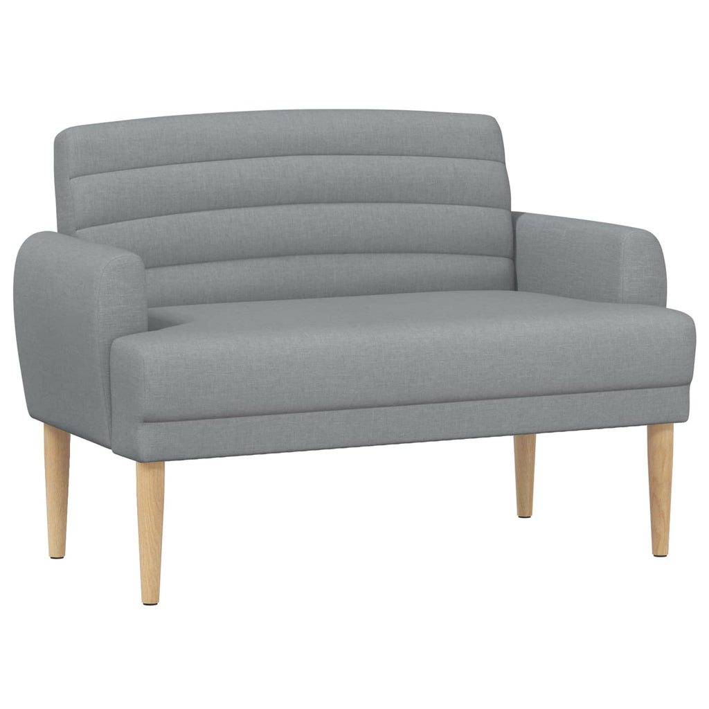 vidaXL Sofa dwuosobowa z guzikowym pikowaniem jasnoszary tkanina