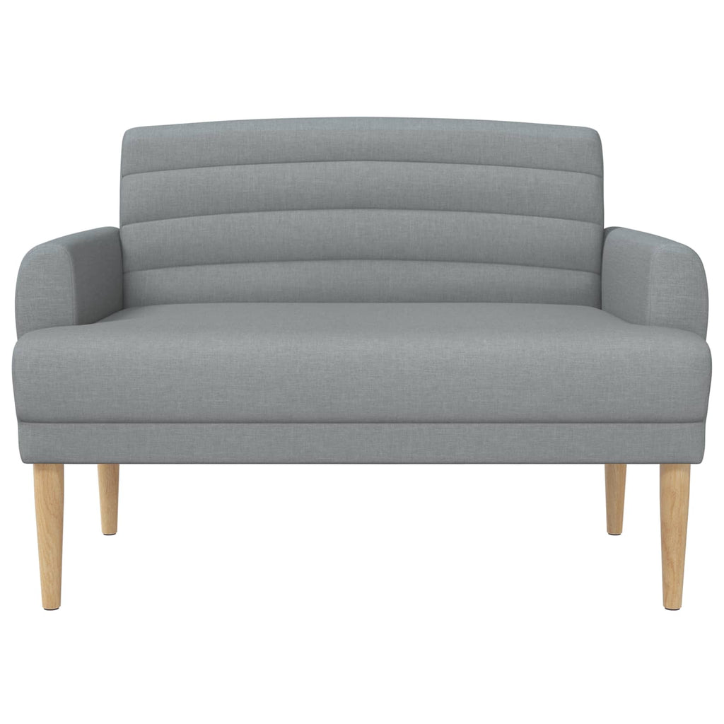 vidaXL Sofa dwuosobowa z guzikowym pikowaniem jasnoszary tkanina