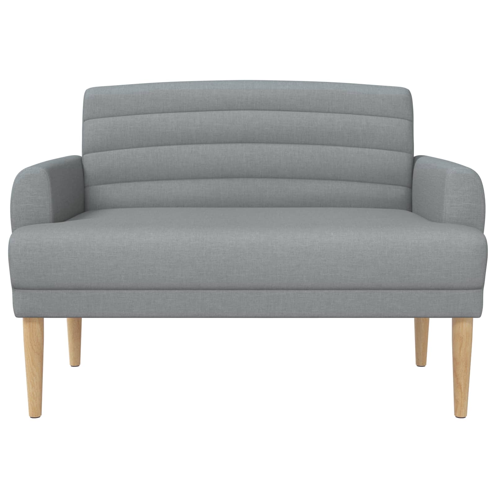 vidaXL Sofa dwuosobowa z guzikowym pikowaniem jasnoszary tkanina