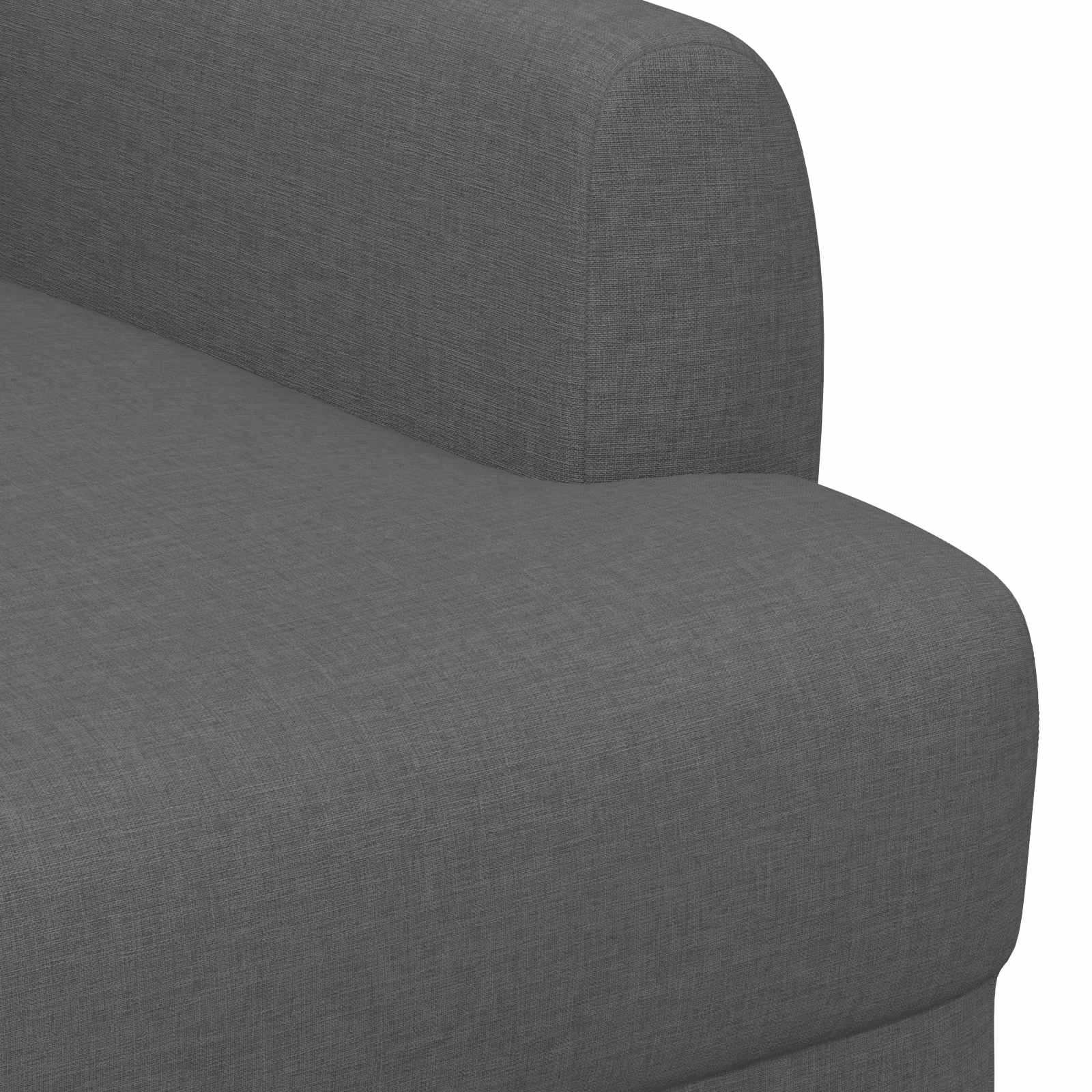 vidaXL Sofa dwuosobowa z guzikowym pikowaniem ciemnoszary tkanina