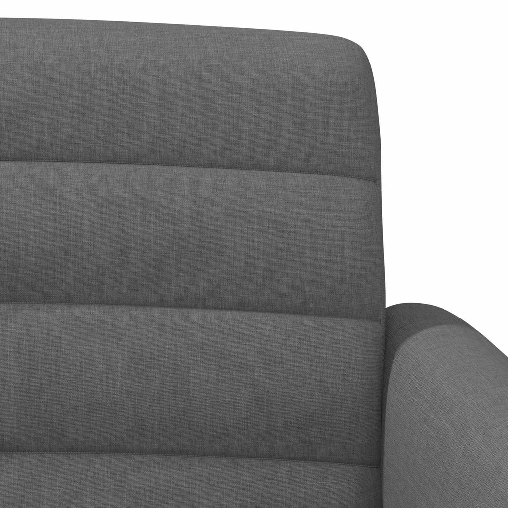 vidaXL Sofa dwuosobowa z guzikowym pikowaniem ciemnoszary tkanina