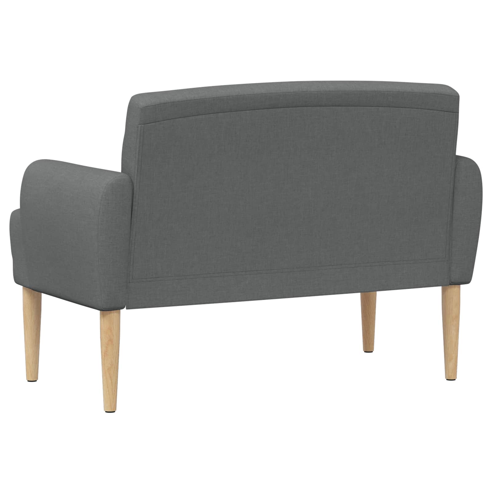 vidaXL Sofa dwuosobowa z guzikowym pikowaniem ciemnoszary tkanina