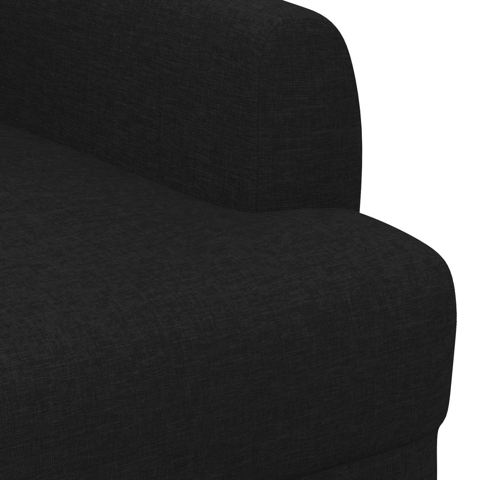 vidaXL Sofa dwuosobowa z guzikowym pikowaniem Czarny 116 x 67 x 80 cm