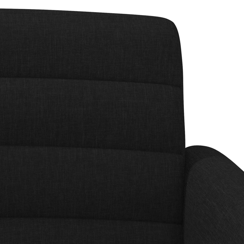 vidaXL Sofa dwuosobowa z guzikowym pikowaniem Czarny 116 x 67 x 80 cm