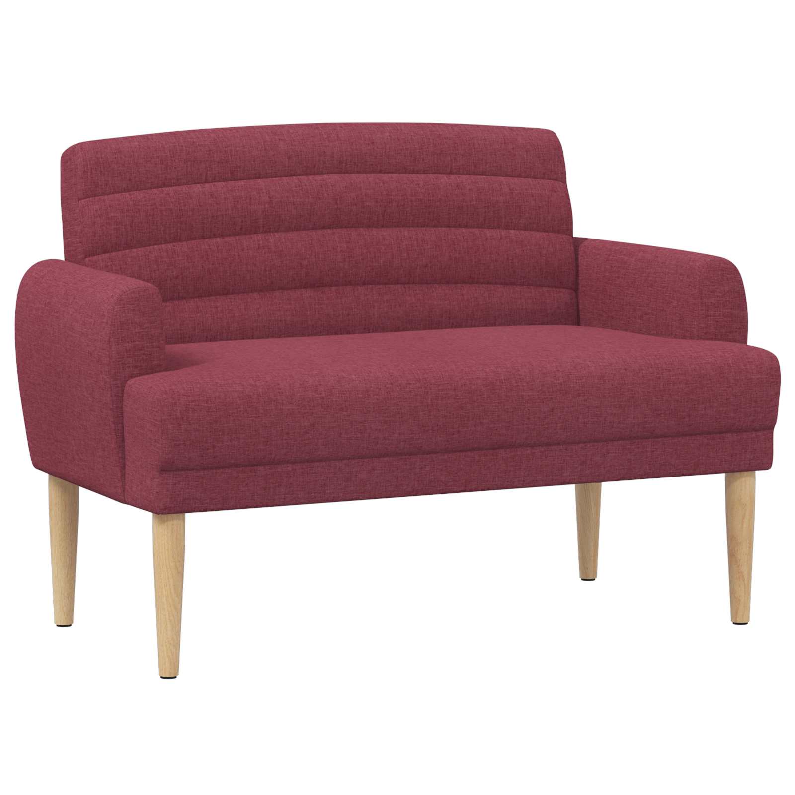 vidaXL Sofa dwuosobowa z guzikowym pikowaniem Czerwone wino tkanina