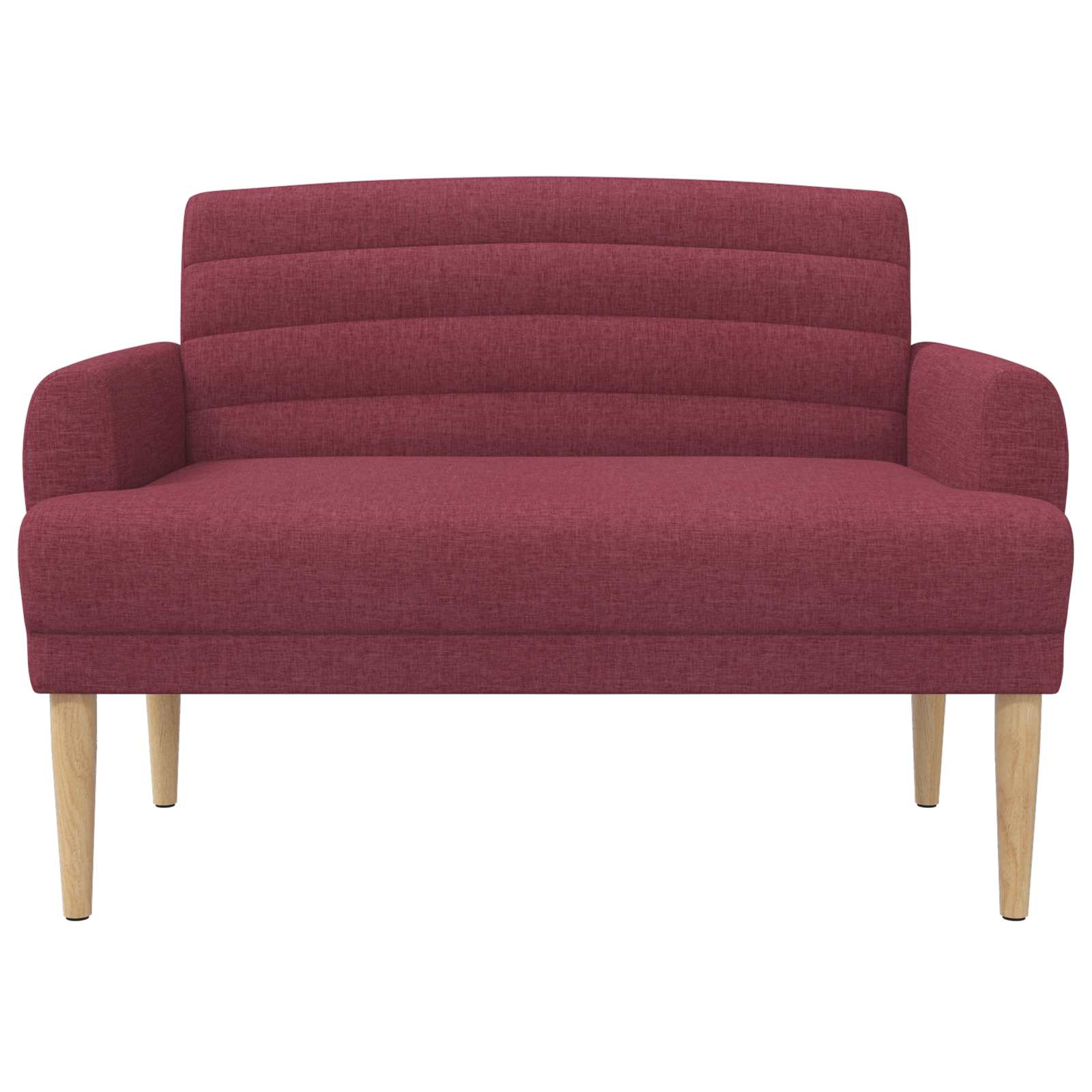 vidaXL Sofa dwuosobowa z guzikowym pikowaniem Czerwone wino tkanina