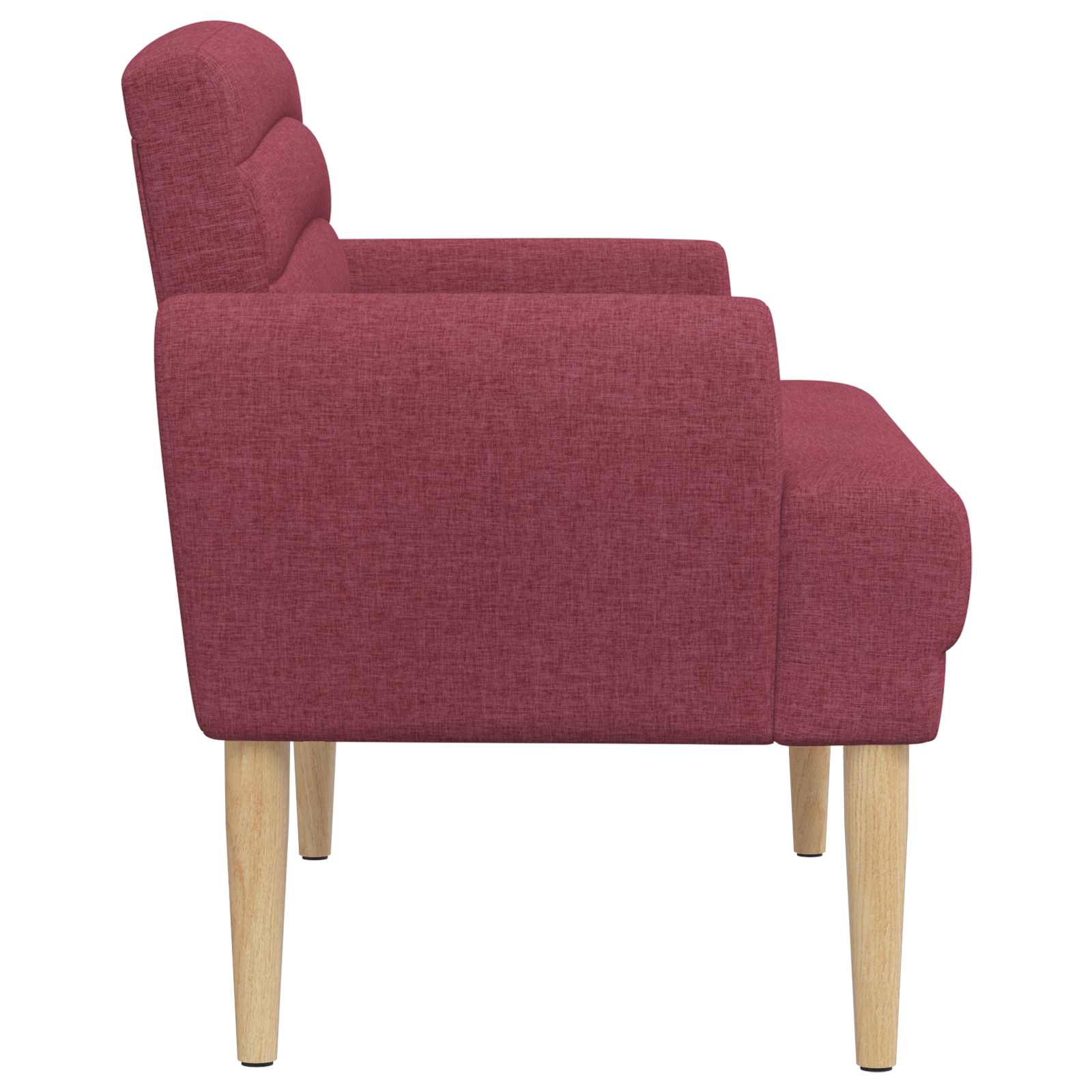 vidaXL Sofa dwuosobowa z guzikowym pikowaniem Czerwone wino tkanina