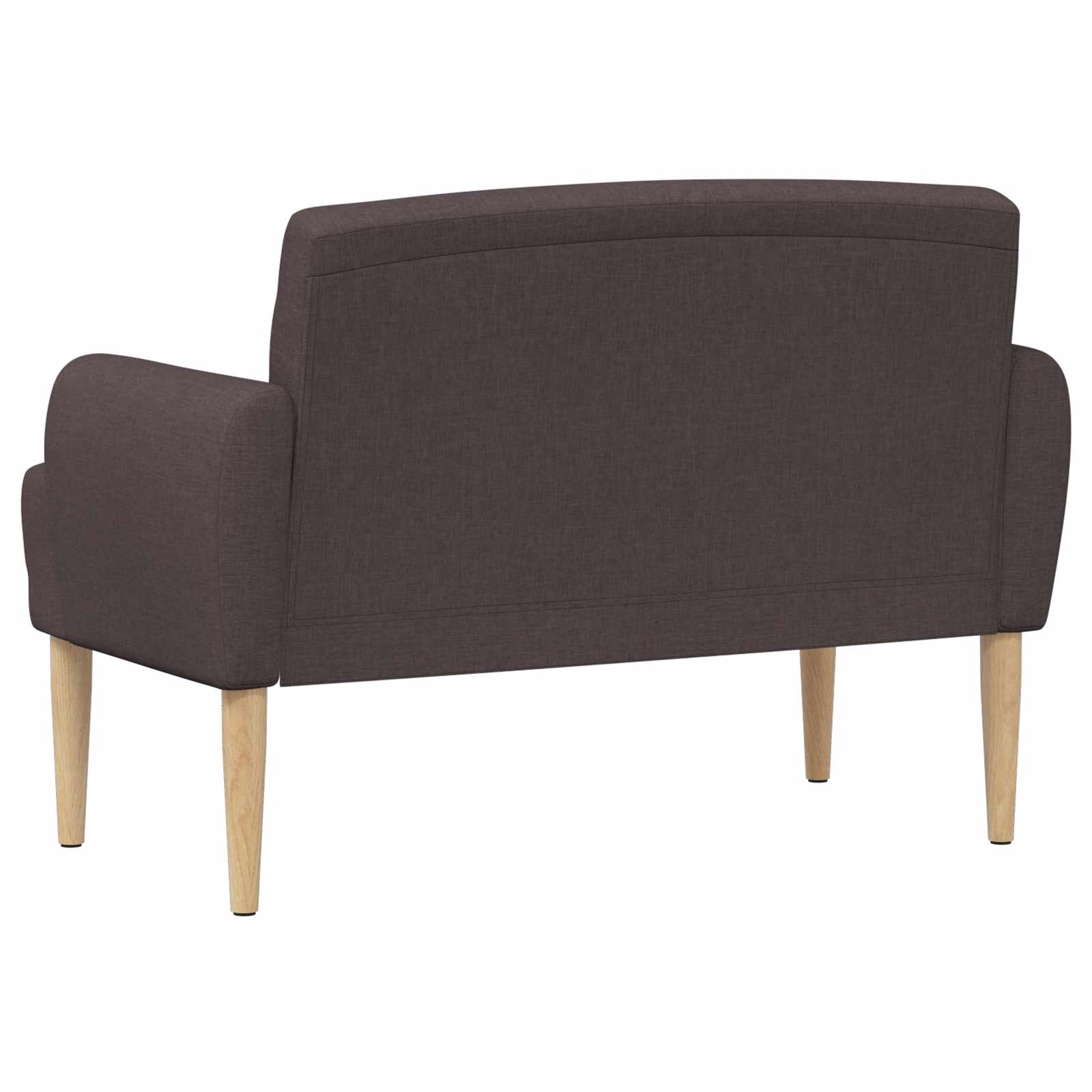 vidaXL Sofa dwuosobowa z guzikowym pikowaniem Ciemny brąz tkanina