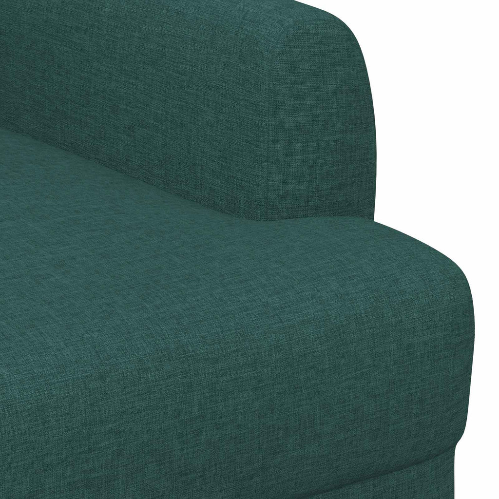 vidaXL Sofa dwuosobowa z guzikowym pikowaniem Ciemnozielony tkanina