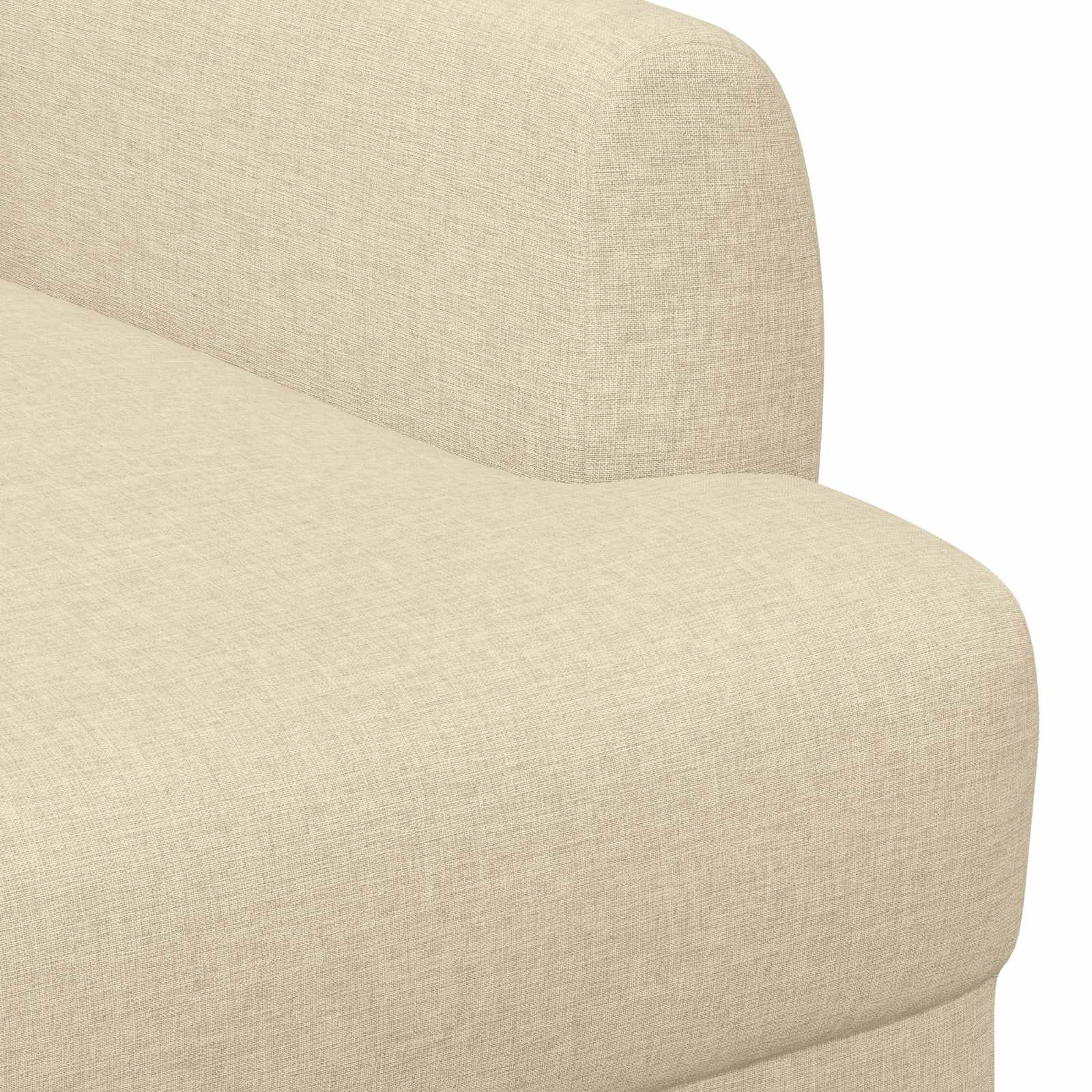 vidaXL Sofa dwuosobowa z guzikowym pikowaniem kremowy 116 x 67 x 80 cm