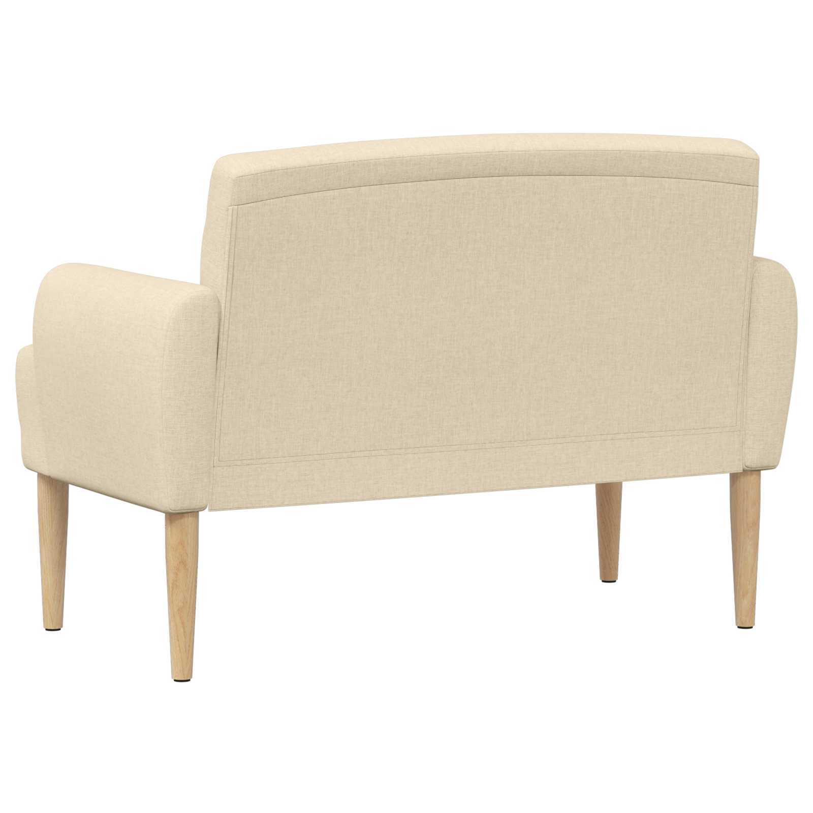 vidaXL Sofa dwuosobowa z guzikowym pikowaniem kremowy 116 x 67 x 80 cm