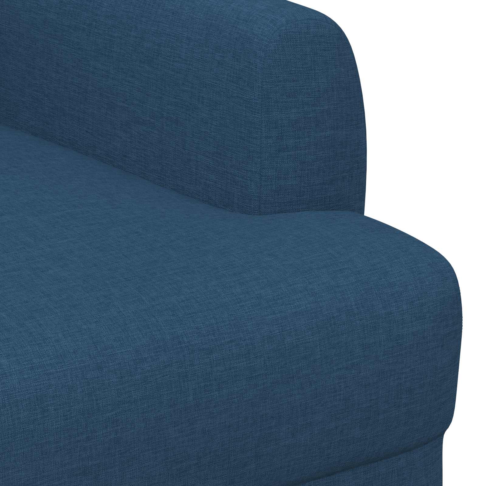 vidaXL Sofa dwuosobowa z guzikowym pikowaniem niebieski tkanina