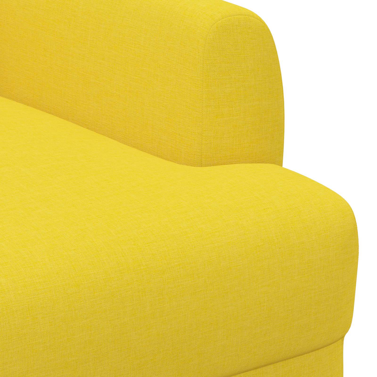 vidaXL Sofa dwuosobowa z guzikowym pikowaniem Jasnożółty tkanina