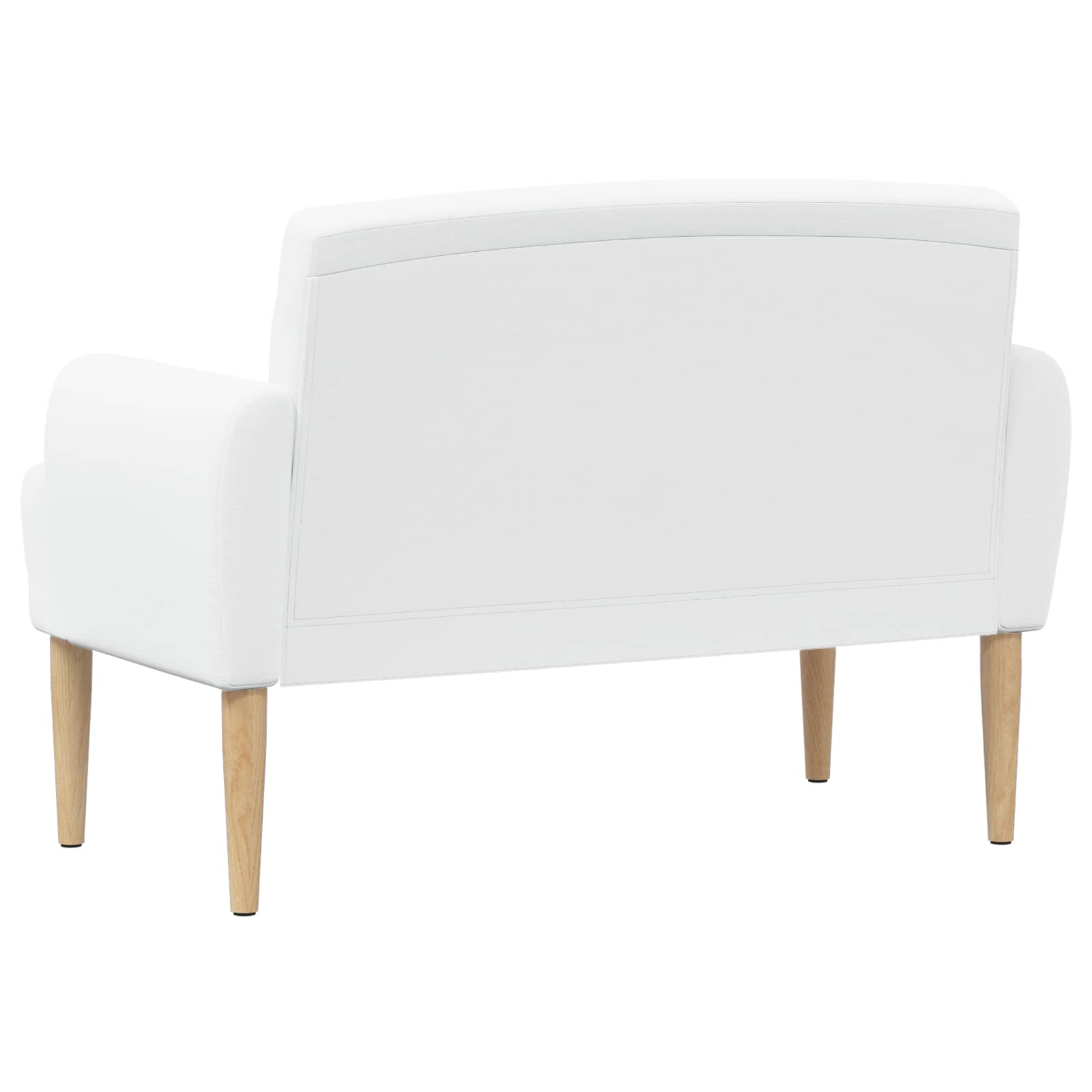 vidaXL Sofa dwuosobowa z guzikowym pikowaniem Biały 116 x 67 x 80 cm
